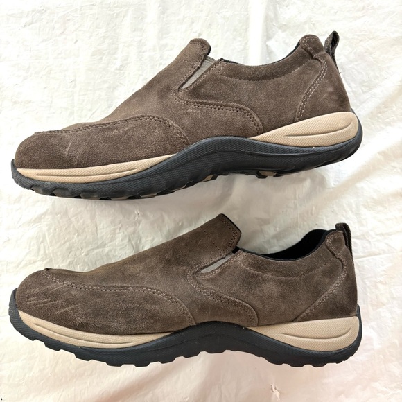 L.L. Bean Comfort Moc Brown Suede Shoes slip on SZ 10 W NWOT main image 9